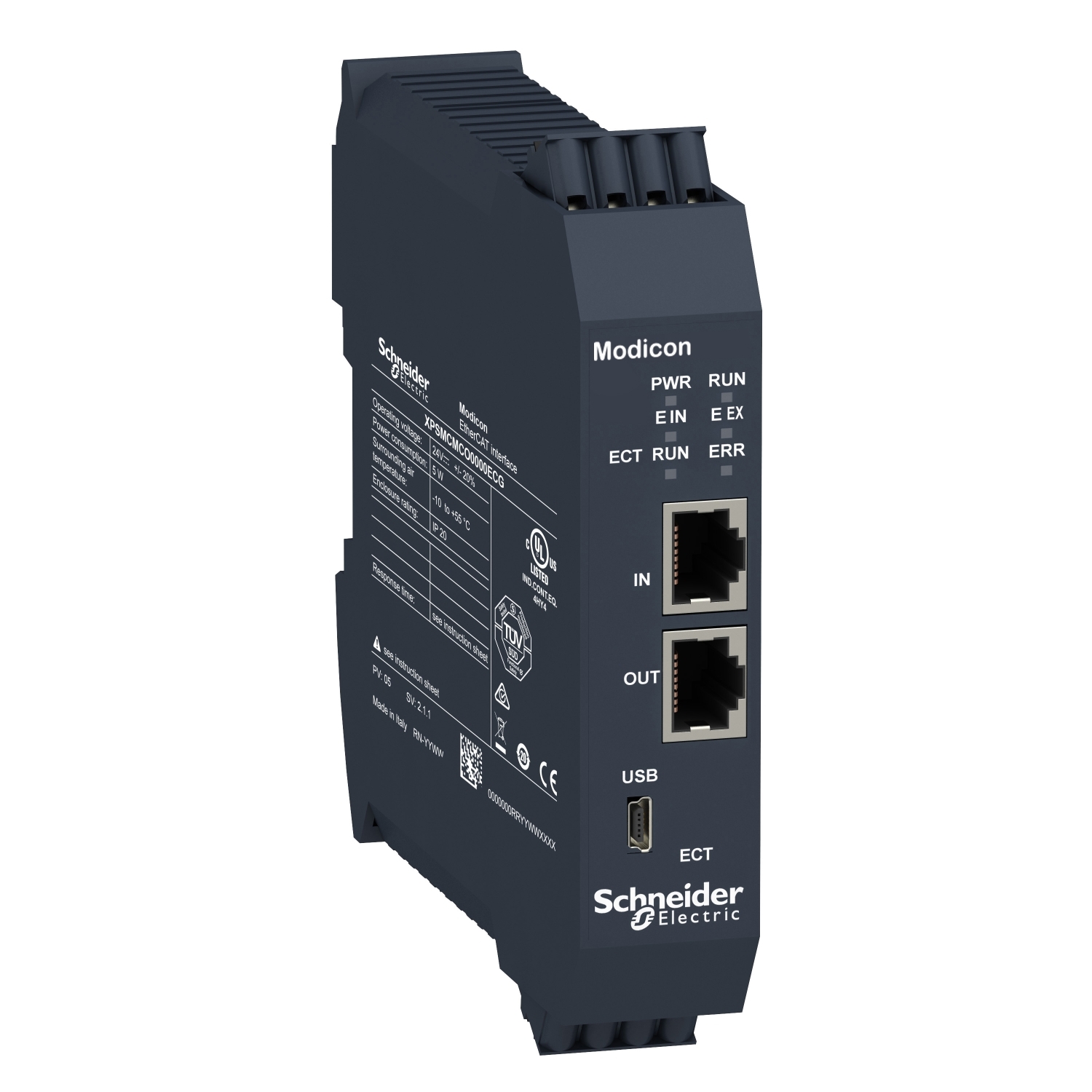 Schneider Electric Schneider Electric XPSMCMCO0000ECG – EtherCAT diagnostic expansion module, Modicon MCM, spring term