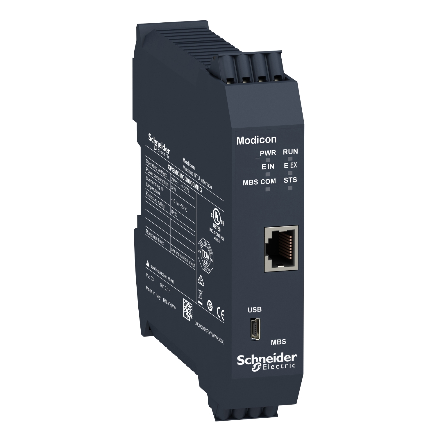 Schneider Electric Schneider Electric XPSMCMCO0000MBG – Modbus SL diagnostic expansion module, Modicon MCM, spring term