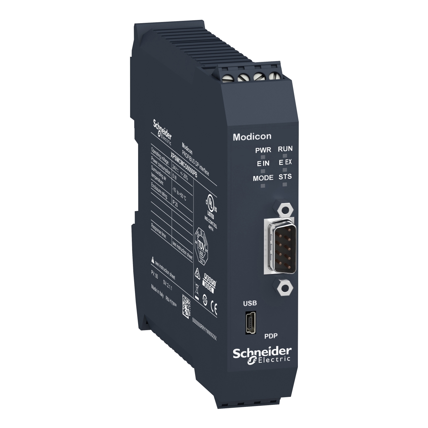 Schneider Electric Schneider Electric XPSMCMCO0000PB – Profibus DP diagnostics expansion module, Modicon MCM, screw term