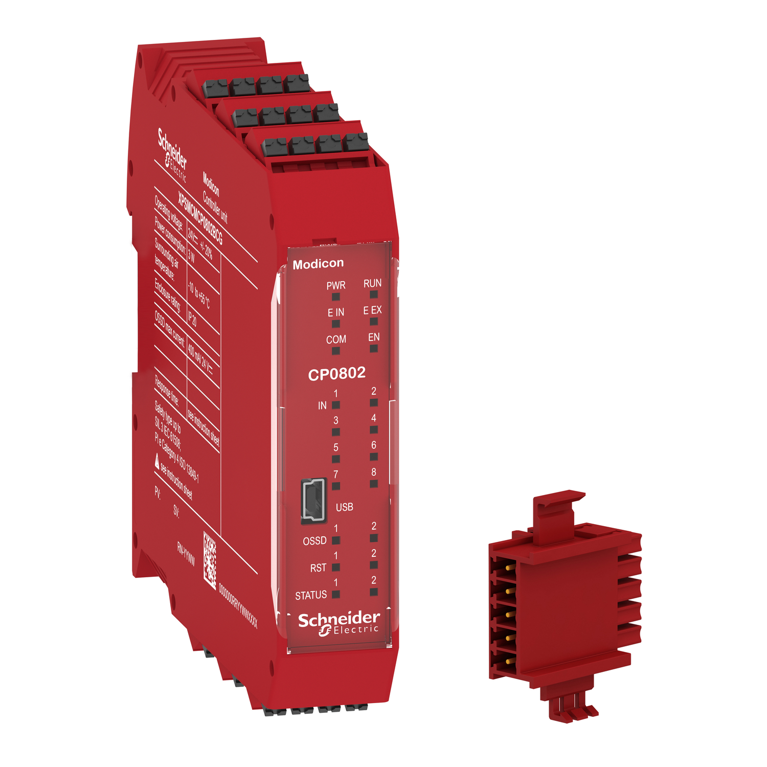 Schneider Electric Schneider Electric XPSMCMCP0802BCG – Safety controller, Modicon MCM, combined with backplane expansion connector, spring