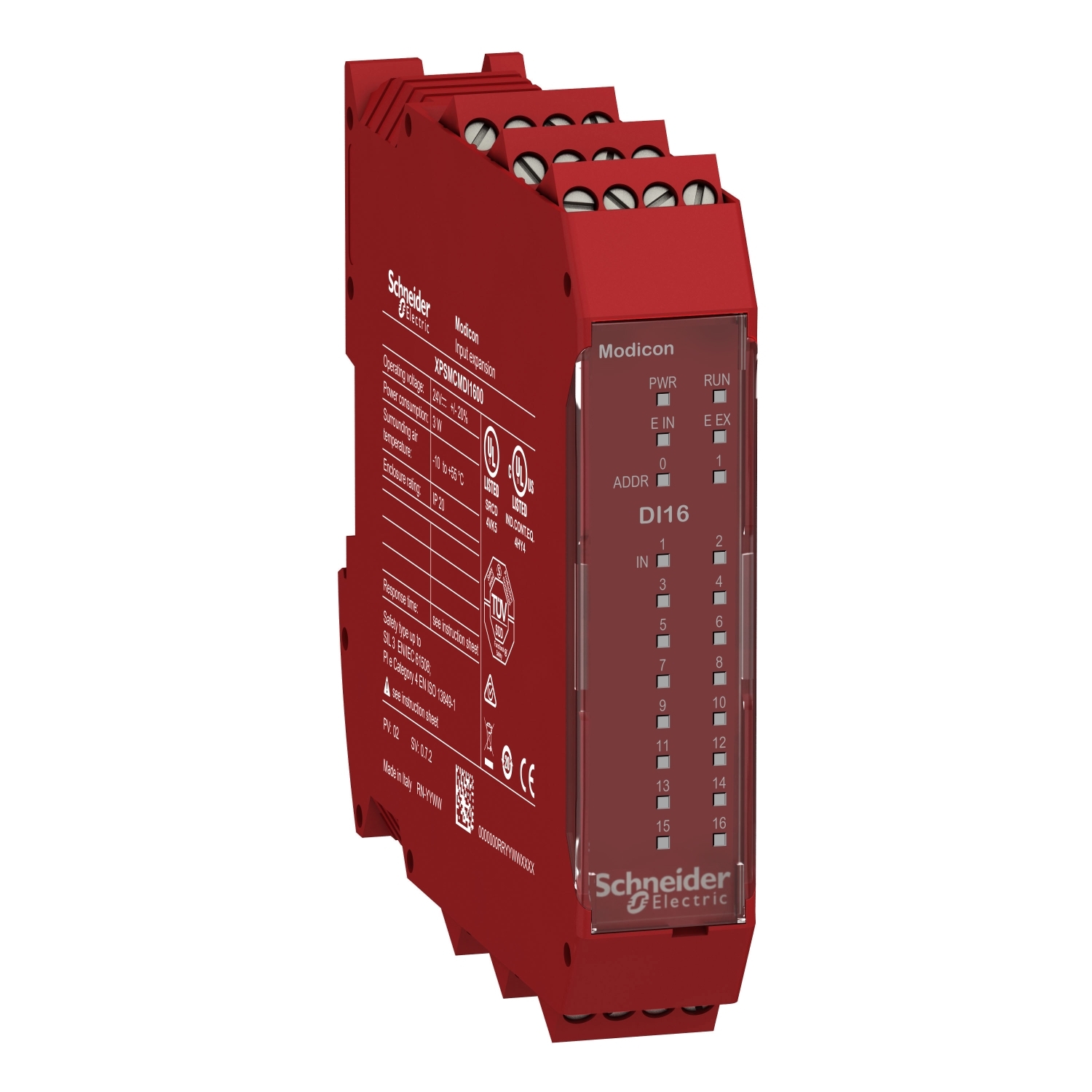Schneider Electric Schneider Electric XPSMCMDI1600 – expansion module, Modicon MCM, 16 inputs, screw