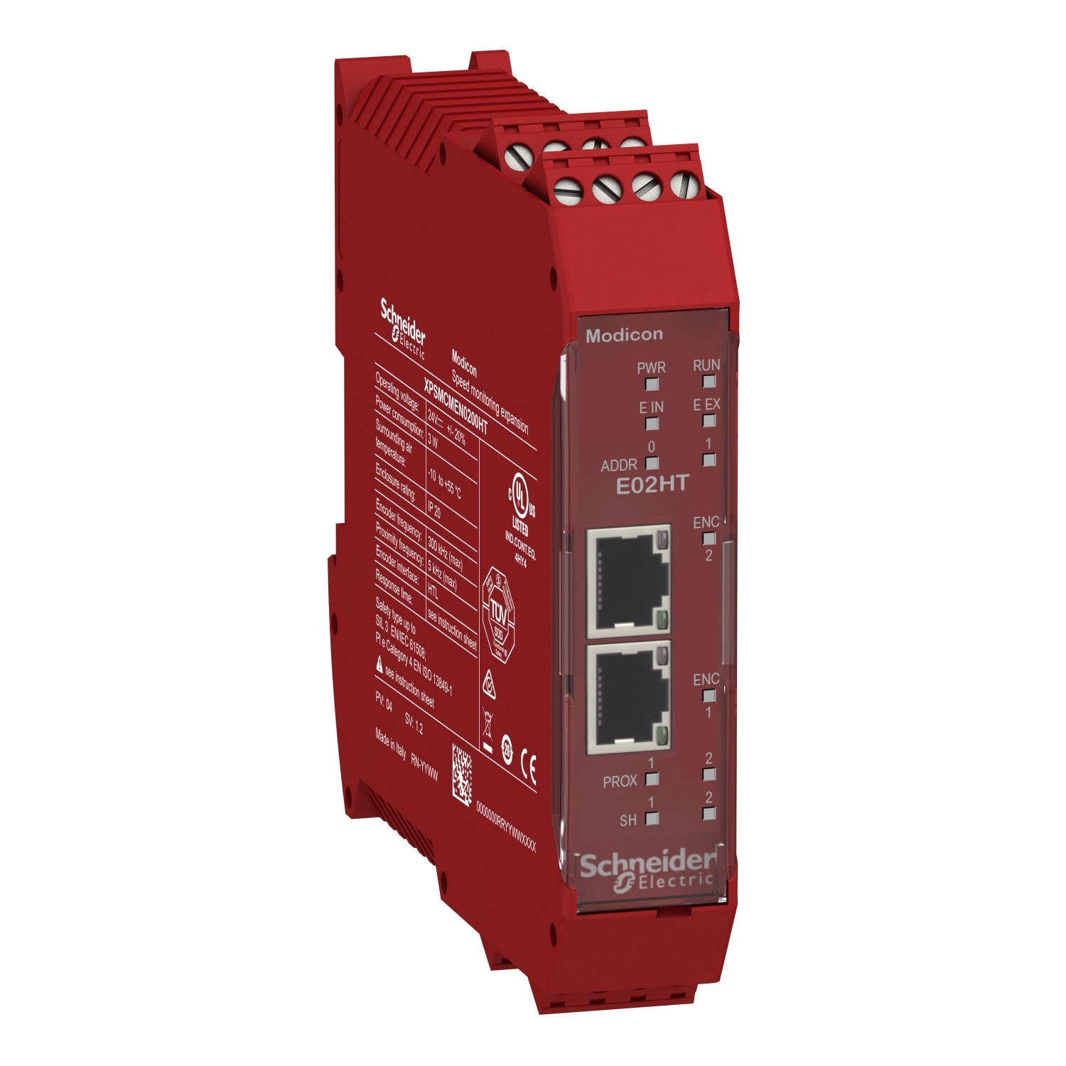Schneider Electric Schneider Electric XPSMCMEN0200HT – expansion module, Modicon MCM, speed monitoring 2 HTL encoder, screw