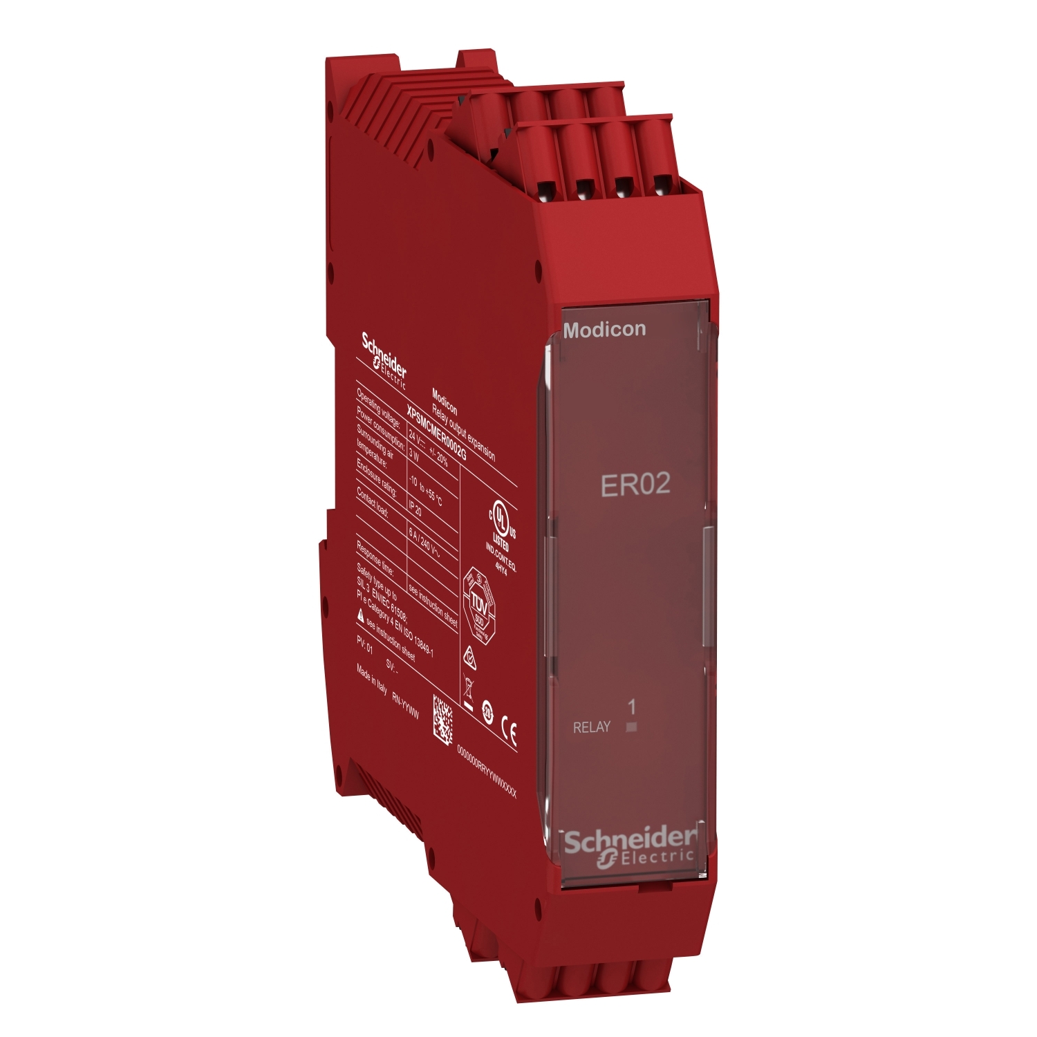 Schneider Electric Schneider Electric XPSMCMER0002G – 2 safety relay outputs expansion module with spring term
