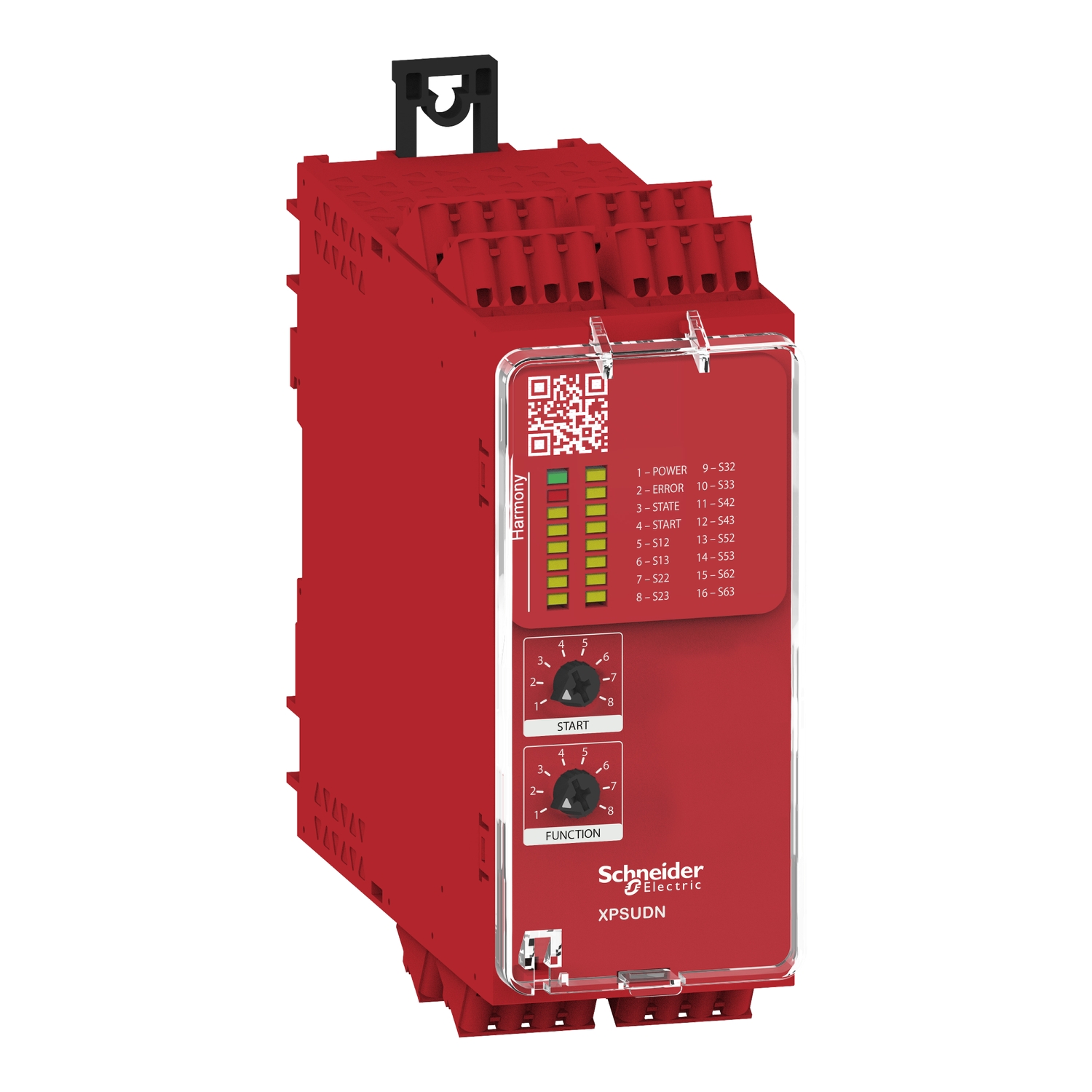 Schneider Electric Schneider Electric XPSUDN33AC – Safety module, Harmony Safety Automation, Cat.4, features 6*XPSUAF, 48-240v AC/DC, spring