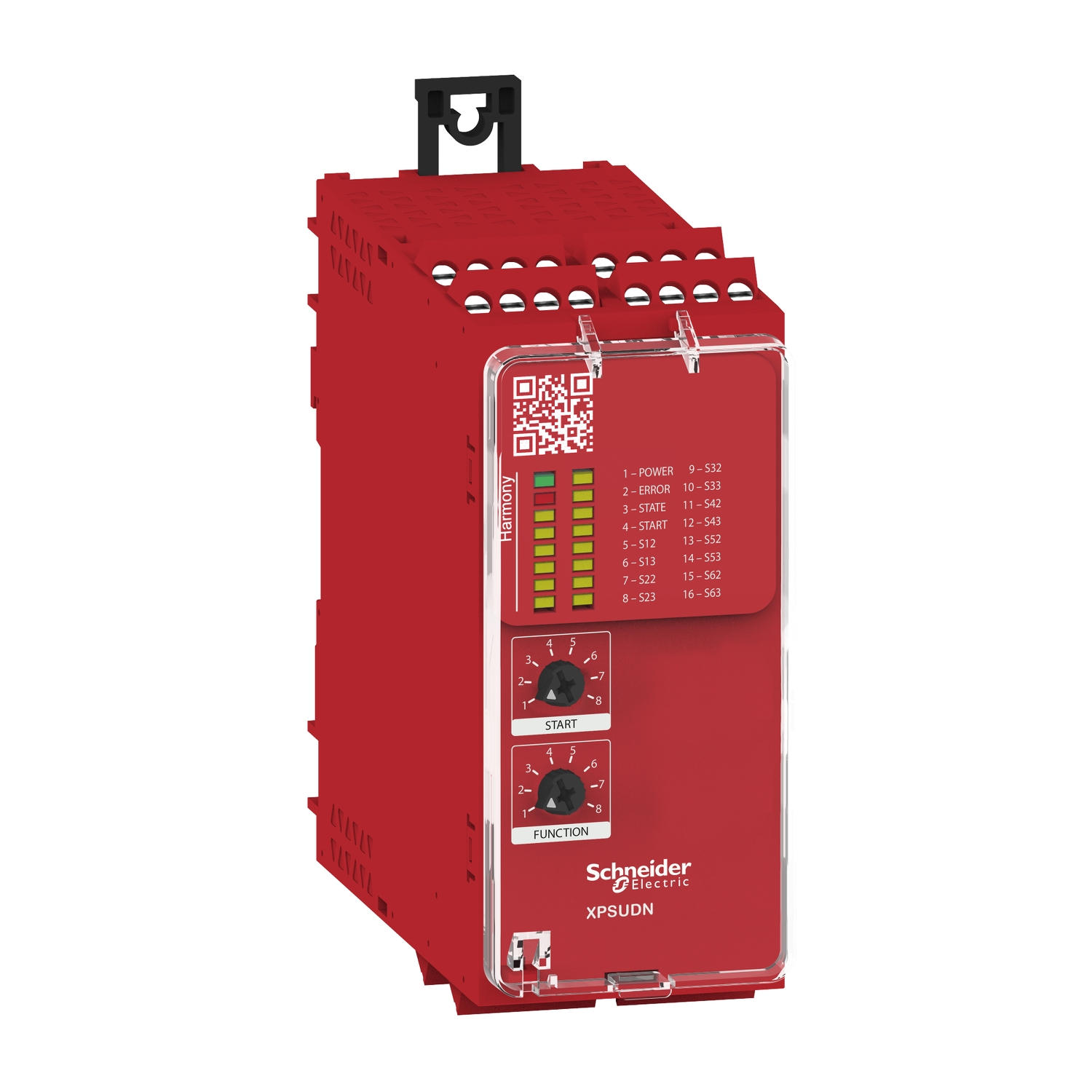 Schneider Electric Schneider Electric XPSUDN33AP – safety module, Harmony XPSU, Cat 4, features 6 x XPSUAF, 48 to 240V AC or DC, screw