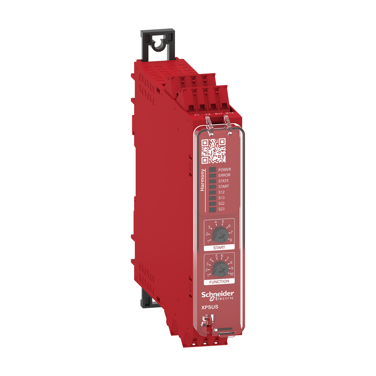 Schneider Electric Schneider Electric XPSUS12AC – safety module, Harmony XPSU, Cat 4, features 2 x XPSUAF with enabling movement, 24V AC or DC, spring
