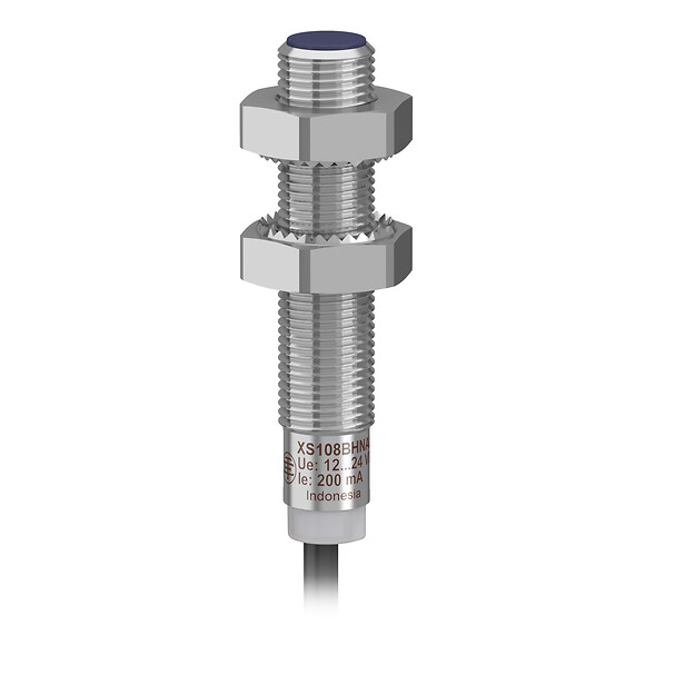 Schneider Electric Schneider Electric XS108BLPAL2 – inductive sensor XS1 M8, L42mm, brass, Sn1.5mm, 12..24VDC, cable 2m