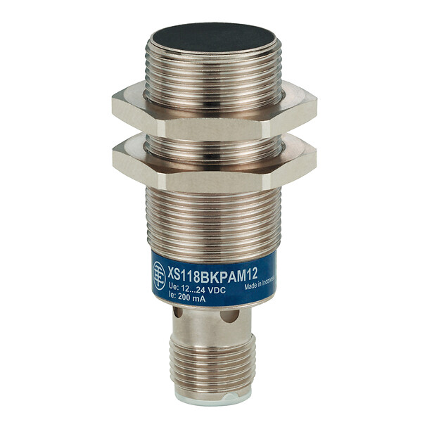 Schneider Electric Schneider Electric XS118B3PAM12 – inductive sensor XS1 M18, L50mm, brass, Sn8mm, 12..24VDC, M12