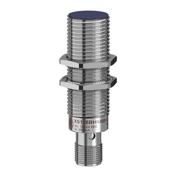 Schneider Electric Schneider Electric XS118BHPAM12 – inductive sensor XS1 M18, L64mm, brass, Sn8mm, 12..24VDC, M12