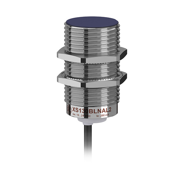 Schneider Electric Schneider Electric XS130BLPBL2 – inductive sensor XS1 M30, L57mm, brass, Sn10mm, 12..24VDC, cable 2m