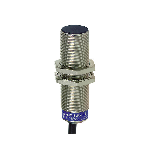 Schneider Electric Schneider Electric XS1M18KP340 – inductive sensor XS1 M18, L60mm, brass, Sn5mm, 12..24VDC, cable 2m