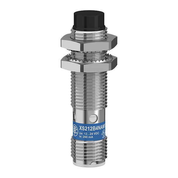 Schneider Electric Schneider Electric XS212B4PAM12 – Inductive proximity sensors XS, inductive sensor XS2 M12, L51mm, brass, Sn8mm, 12...24 VDC, M12