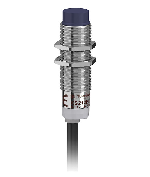 Schneider Electric Schneider Electric XS212BLPAL2 – inductive sensor XS2 M12, L44mm, brass, Sn4mm, 12..24VDC, cable 2m