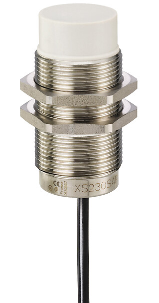 Schneider Electric Schneider Electric XS230SAPAL5 – Inductive proximity sensors XS, inductive sensor XS2 M30, L63mm, stainless, Sn22mm, 12...24 VDC, cable 5 m