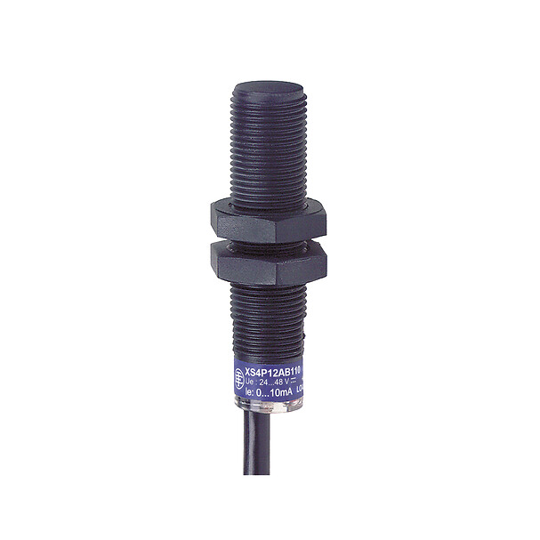 Schneider Electric Schneider Electric XS4P12AB120 – Inductive proximity sensors XS, inductive sensor XS4 M12, L50mm, PBT, Sn4mm, 12...24 VDC, cable 2 m