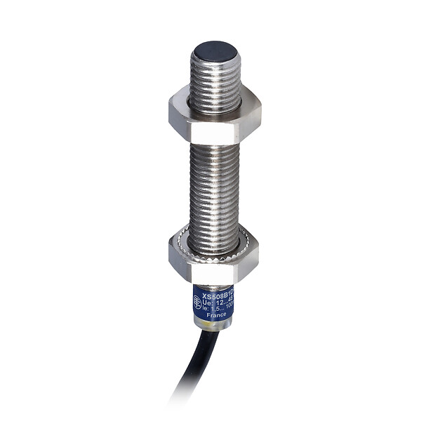 Schneider Electric Schneider Electric XS508B1DAL2 – Inductive proximity sensors XS, inductive sensor XS5 M8, L51mm, stainless, Sn1.5 mm, 12...48 VDC, cable 2 m