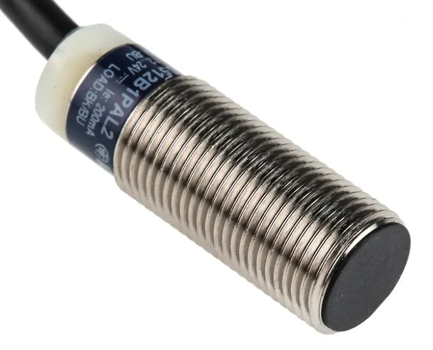 Schneider Electric Schneider Electric XS512B1PAL2 – Inductive proximity sensors XS, inductive sensor XS5 M12, L35mm, brass, Sn2mm, 12...24 VDC, cable 2 m
