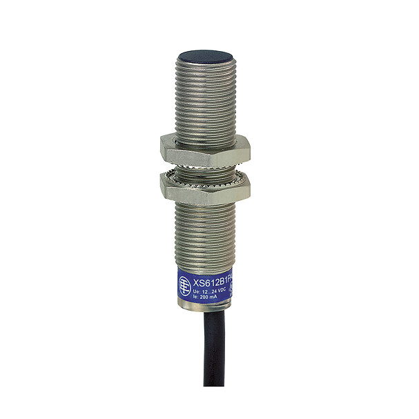 Schneider Electric Schneider Electric XS612B1MAL2 – Inductive proximity sensors XS, inductive sensor XS6 M12, L54mm, brass, Sn4mm, 24...240VAC/DC, cable 2 m