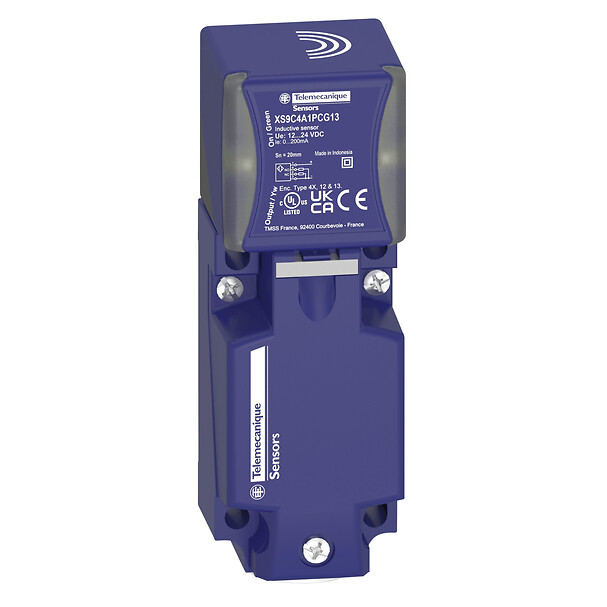 Schneider Electric Schneider Electric XS9C4A1PCG13 – Inductive proximity sensors XS, inductive sensor XS9 40x40x117, PBT, Sn20 mm, 12...24 VDC, terminals