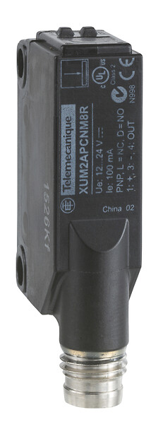 Schneider Electric Schneider Electric XUM2APCNM8R – Photoelectric sensors XU, XUM, receiver, 15 m, 12...24 VDC, M8