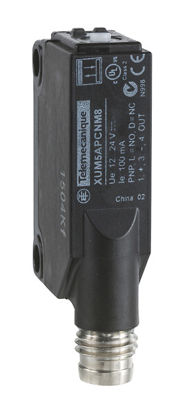 Schneider Electric Schneider Electric XUM5APCNM8 – Photoelectric sensors XU, XUM, diffuse, Sn 1 m, 12...24 VDC, M8
