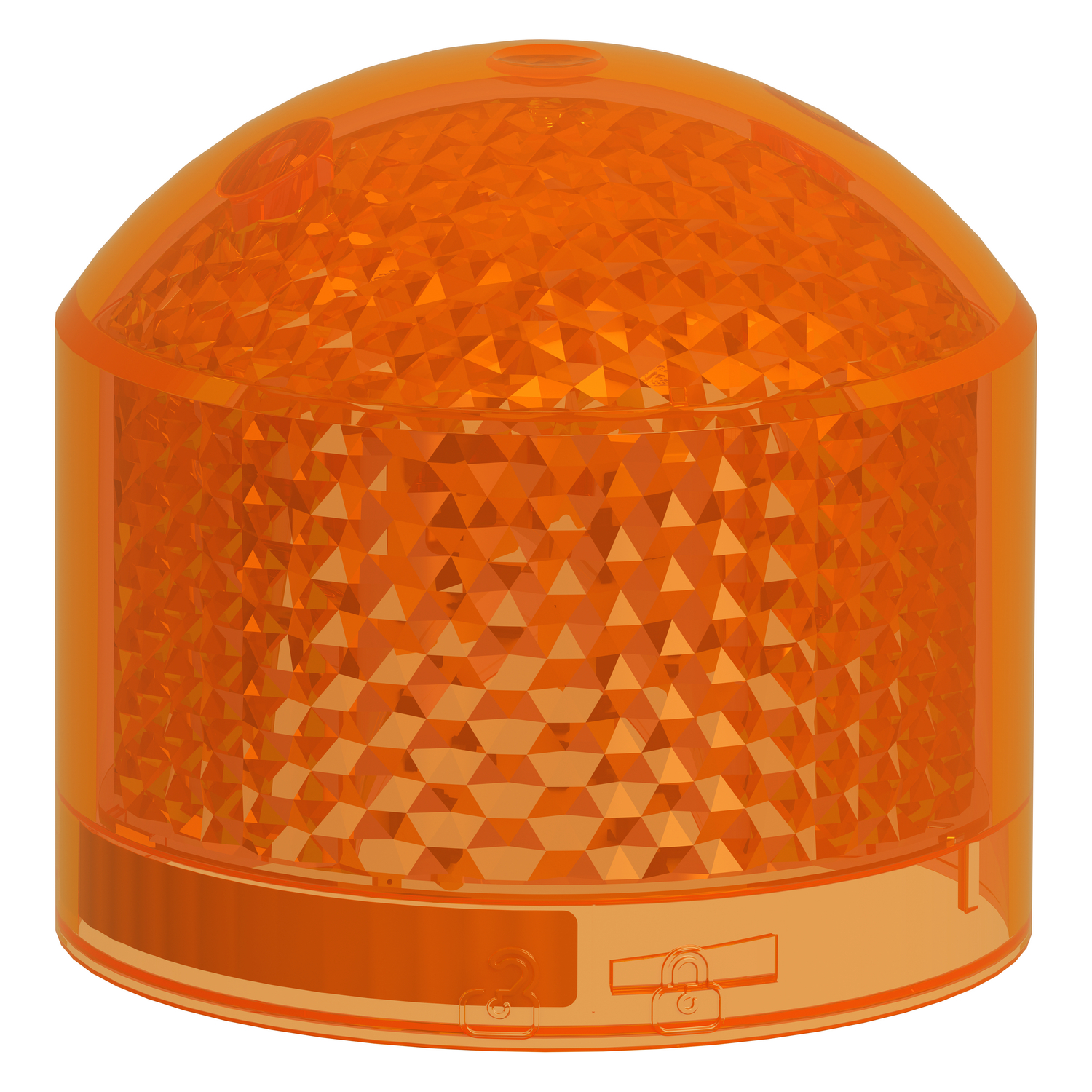 Schneider Electric Schneider Electric XVB7L25 – Light Module Beacon, Harmony XVB7 Modular Tower Light, Orange, Ø70mm, Steady, Colored Lens