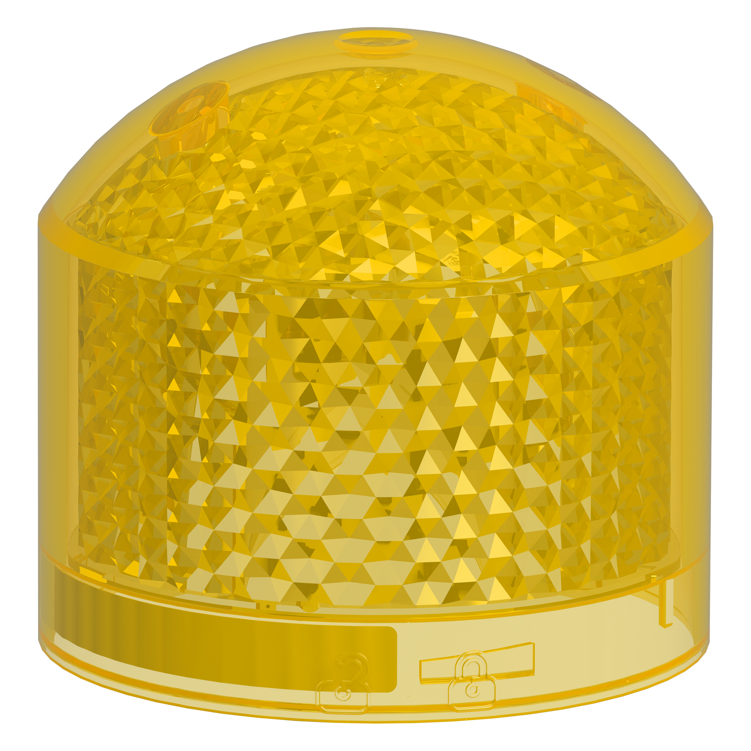 Schneider Electric Schneider Electric XVB7L28 – Light Module Beacon, Harmony XVB7 Modular Tower Light, Yellow, Ø70mm, Steady, Colored Lens