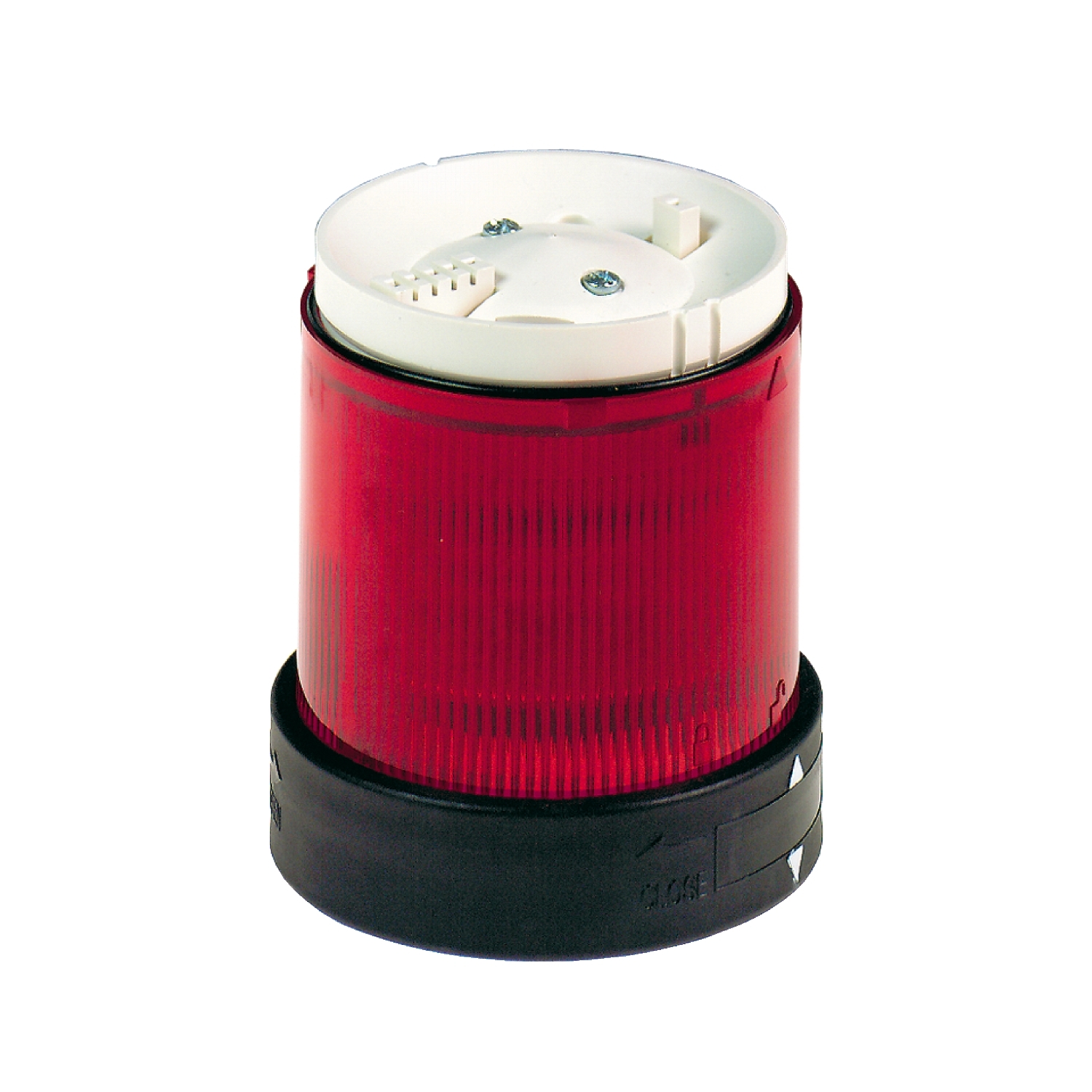 Schneider Electric Schneider Electric XVBC2G4 – Harmony XVB, Illuminated unit for modular tower lights, plastic, red, Ø70, steady, integral LED, 120 V AC