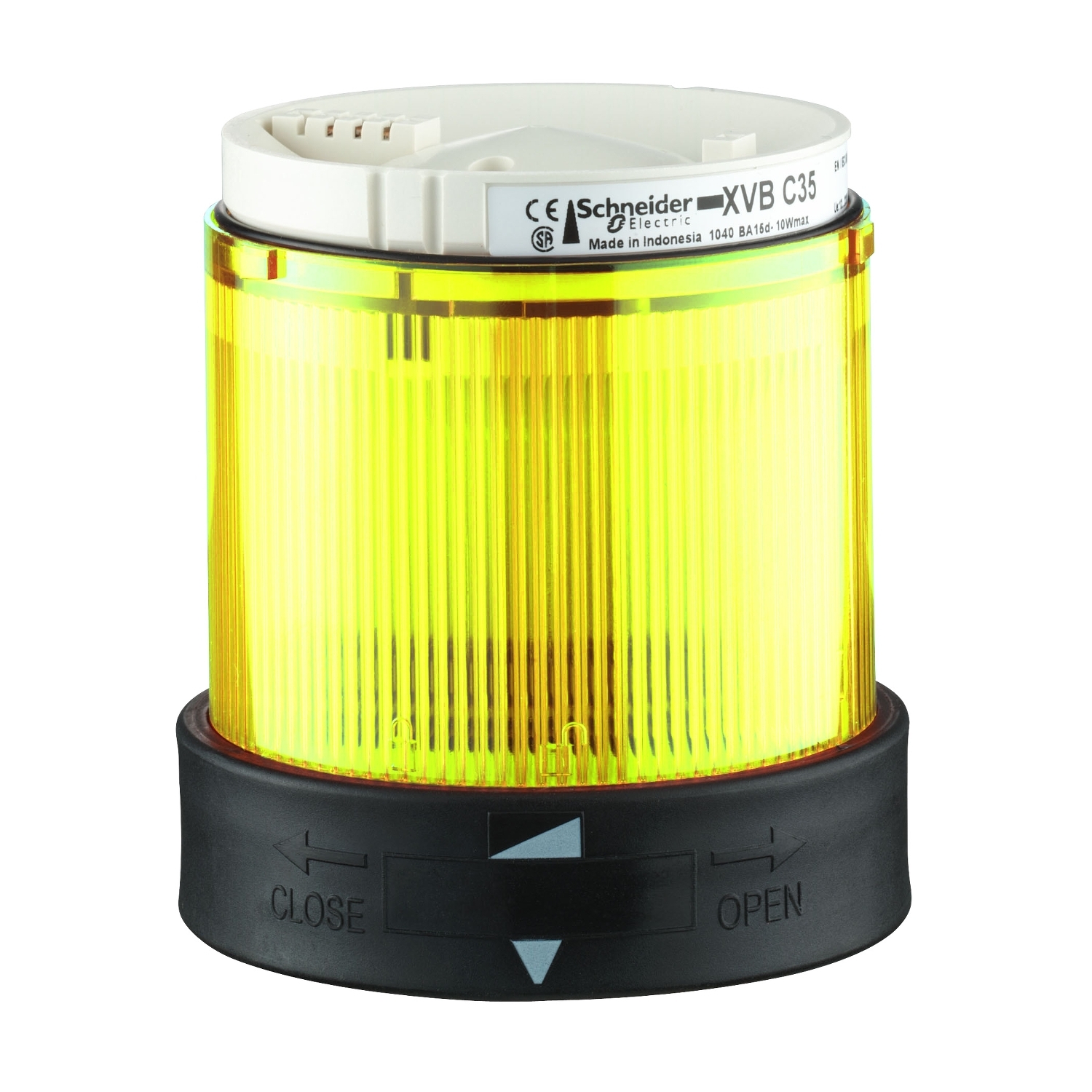 Schneider Electric Schneider Electric XVBC2M8 – Indicator bank, Harmony XVB, illuminated unit, plastic, yellow, 70mm, steady, integral LED, 230V AC