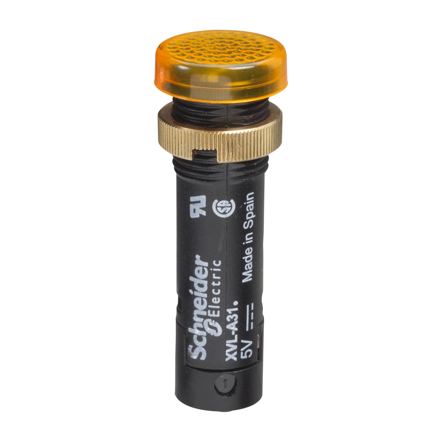 Schneider Electric Schneider Electric XVLA335 – pilot light Ø12 - IP40/IP65 - yellow - covered LED included - 24V - lugs