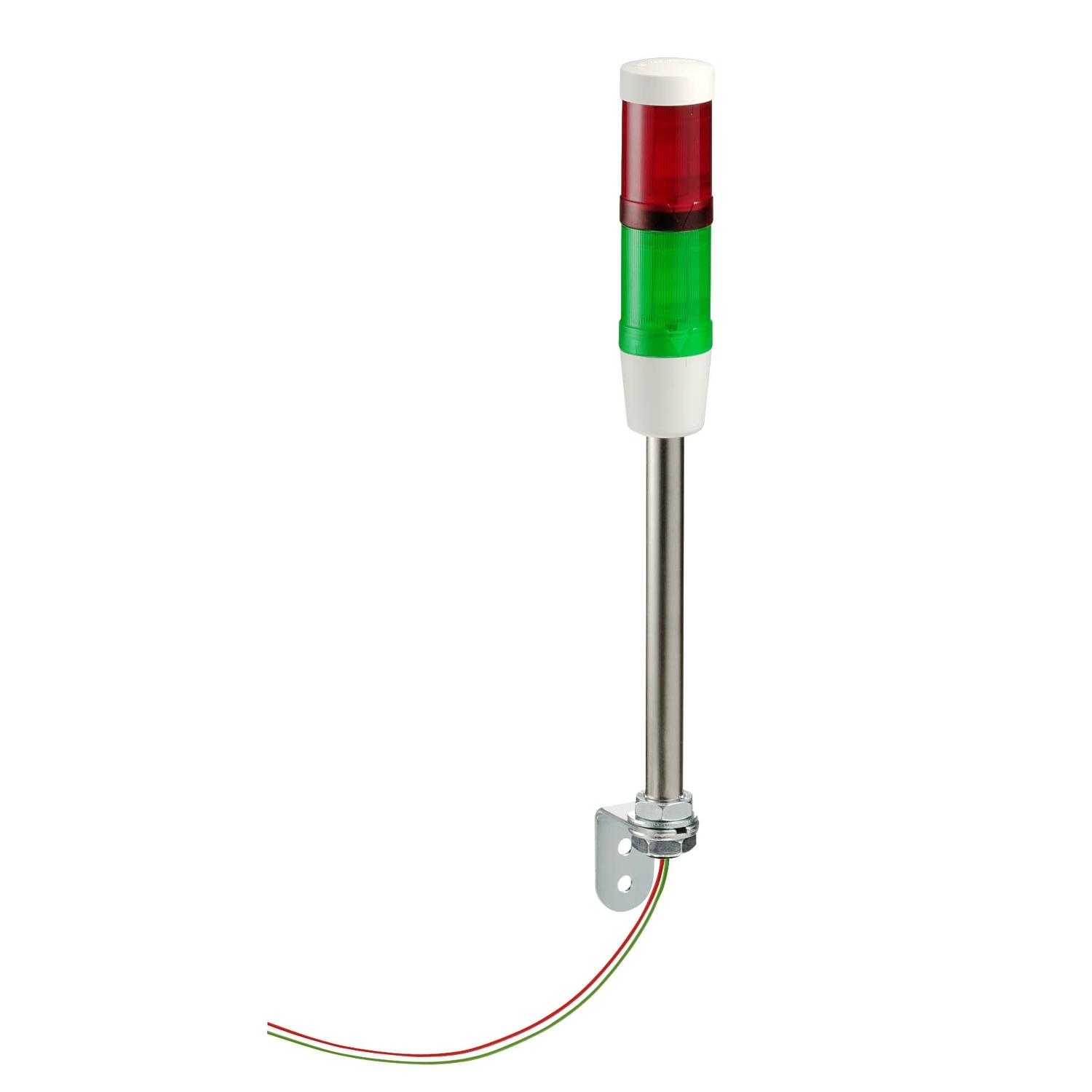 Schneider Electric Schneider Electric XVMB1RG – Pre assembled and pre cabled indicator bank, Harmony XVM, without buzzer + 2 illuminated units, Ø 45 mm, 24 V AC/DC