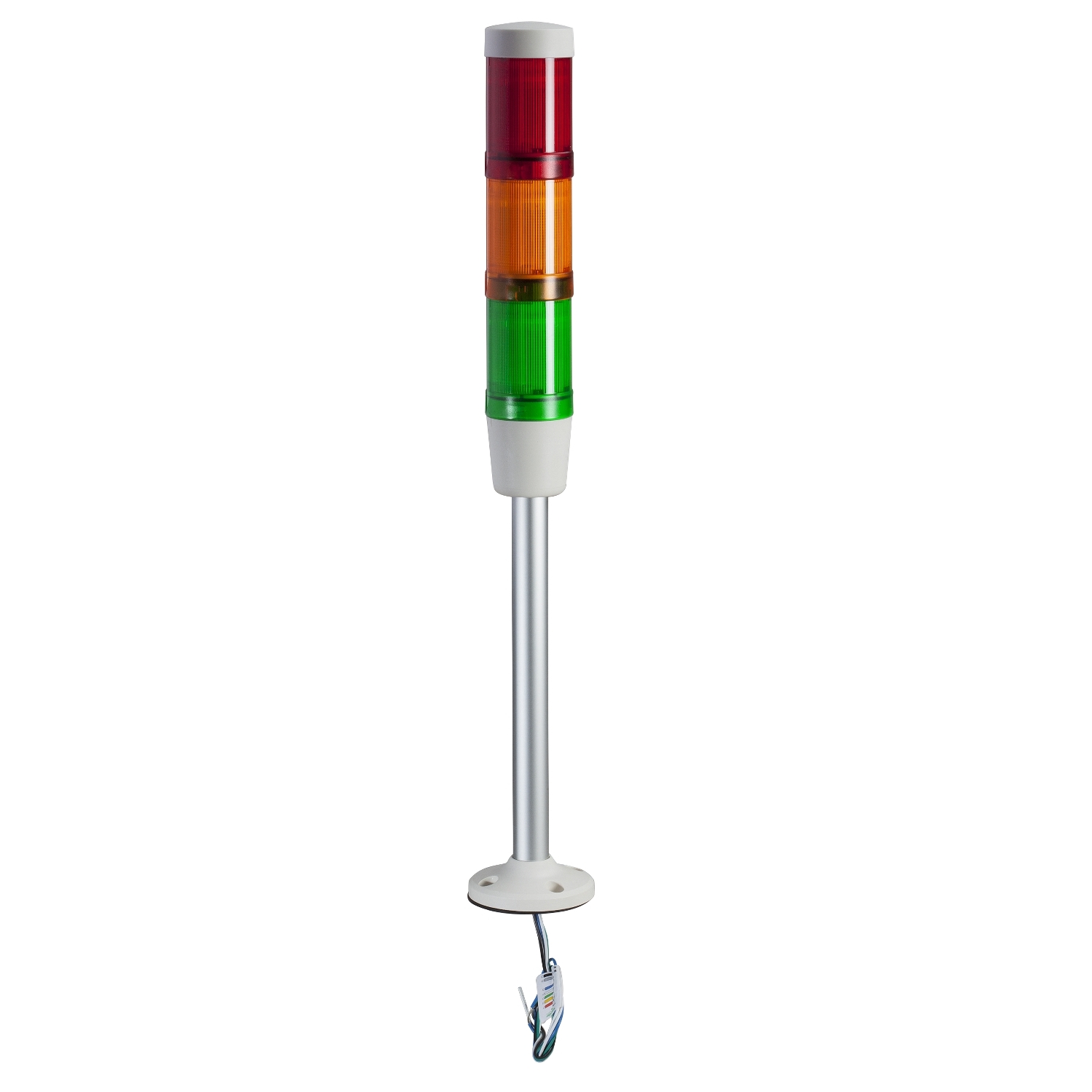 Schneider Electric Schneider Electric XVMB2RAGHSB – Modular tower lights, Harmony XVM, aluminium, support tube with fixing plate, red orange green, 45mm, steady, super bright LED, 24V AC DC