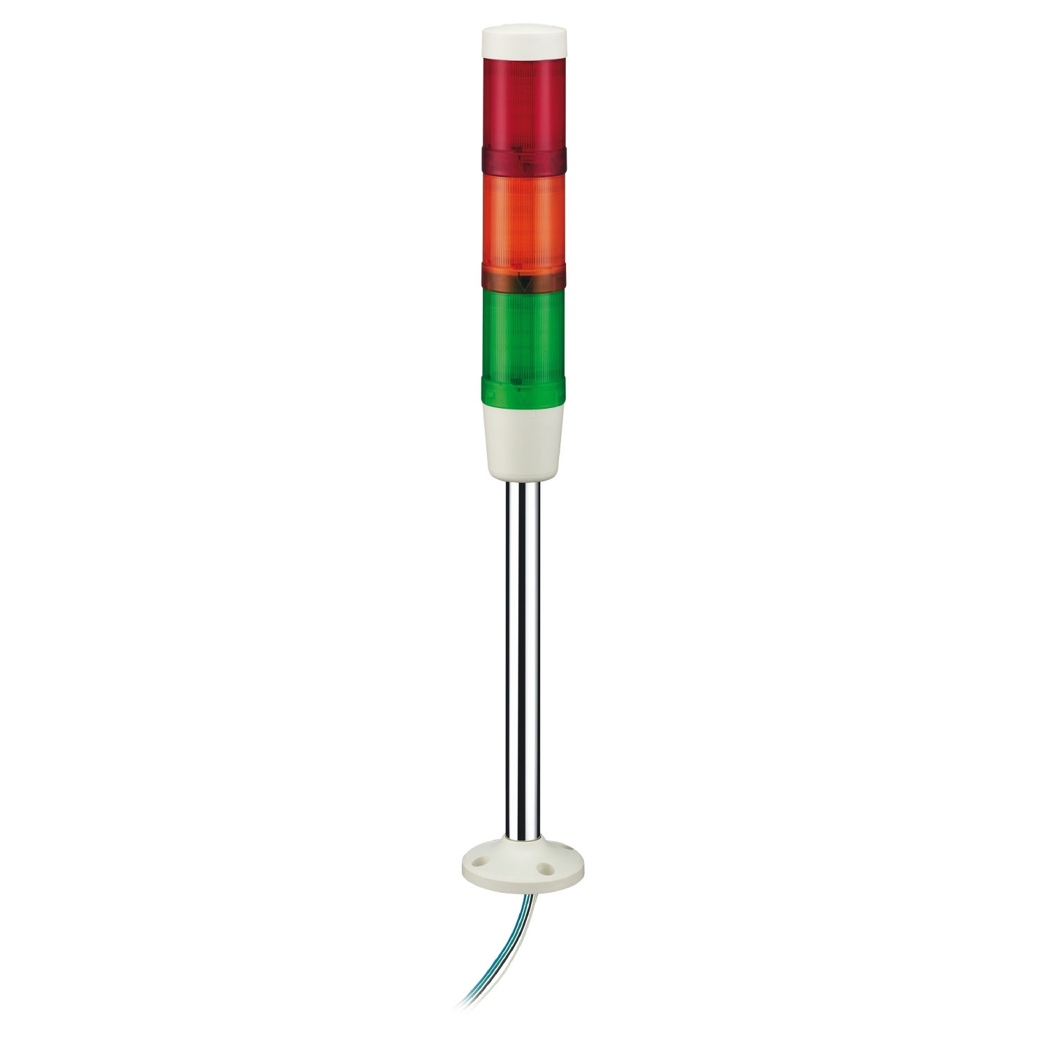Schneider Electric Schneider Electric XVMB2RAGSHSB – Modular tower lights, Harmony XVM, aluminium, support tube with fixing plate, red orange green, 45mm, steady, super bright LED, buzzer, 24V AC DC