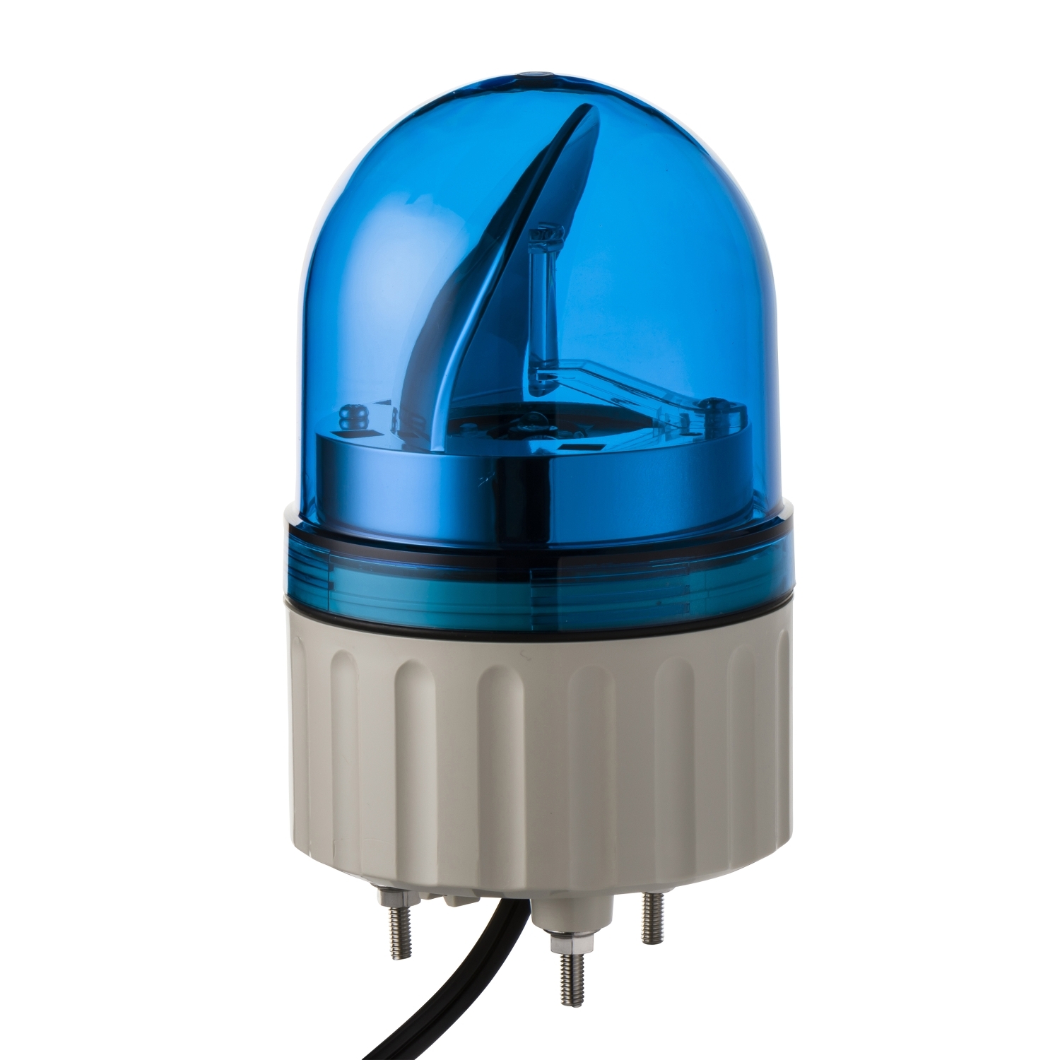 Schneider Electric Schneider Electric XVR08B06 – Prewired rotating mirror beacon, Harmony XVR, 84mm, blue, without buzzer, 24V AC/DC