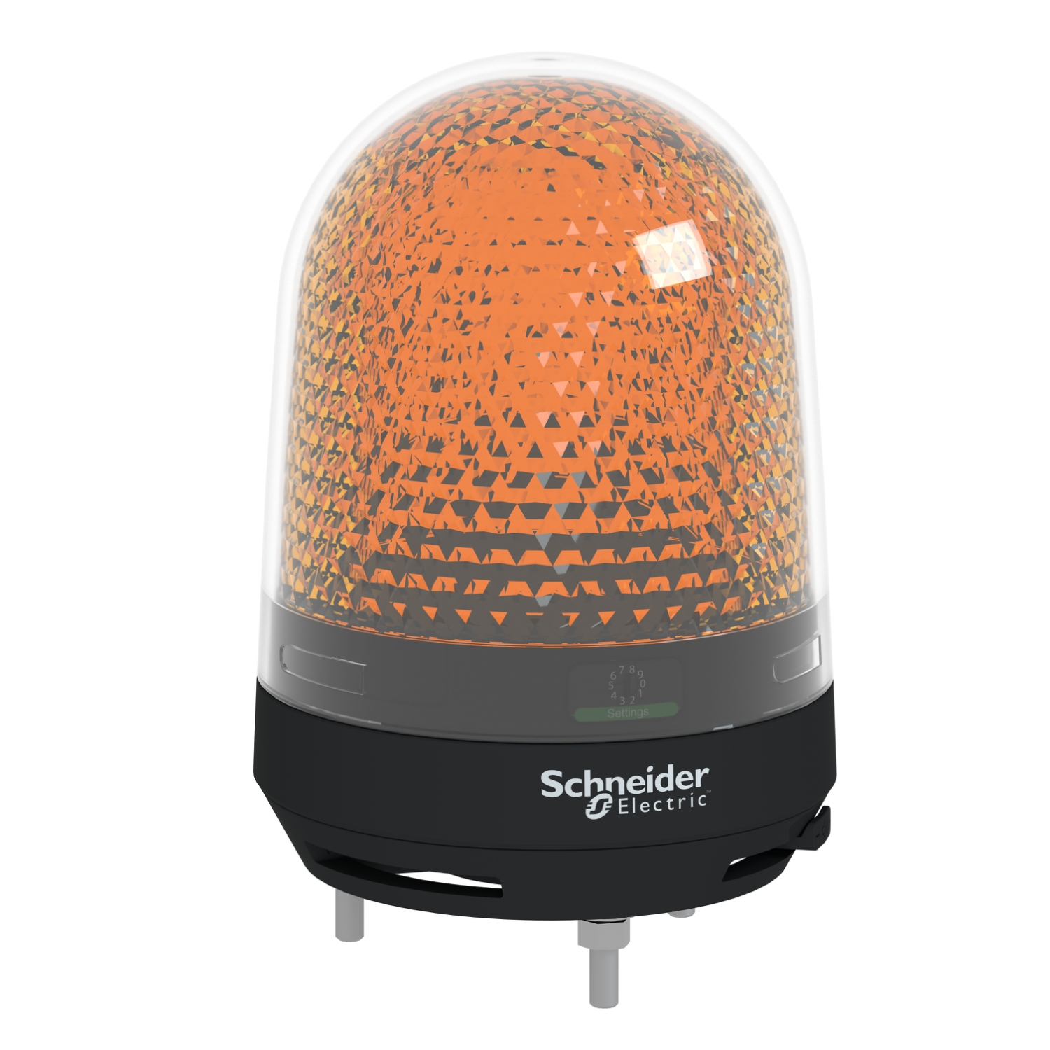 Schneider Electric Schneider Electric XVR3B05S – Beacon, Harmony XVR, Illuminated beacon with buzzer, orange, 100mm, 70...90dB, integral LED, 12...24V DC