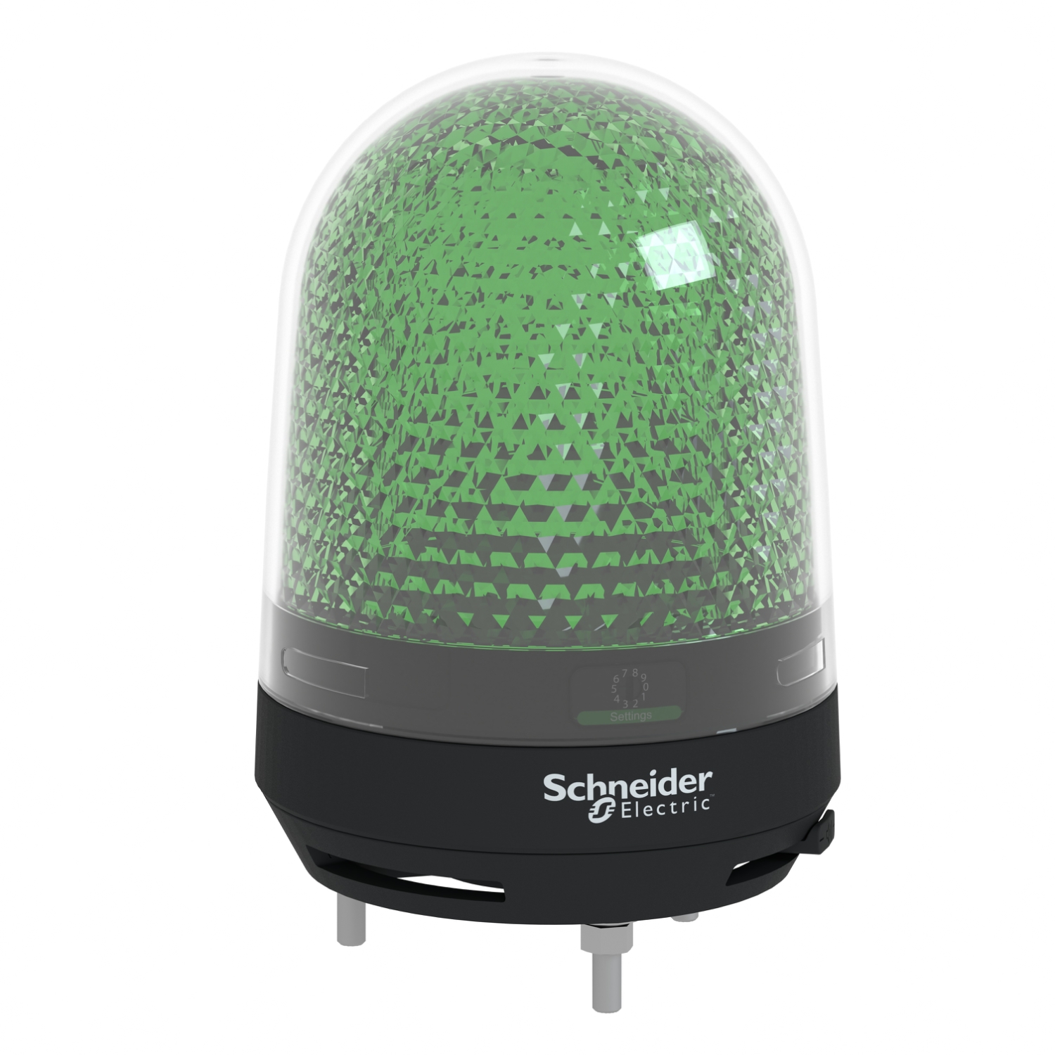 Schneider Electric Schneider Electric XVR3M03S – Illuminated beacon with buzzer, Harmony XVR, green, 100mm, 70...90dB, integral LED, 100...230V AC