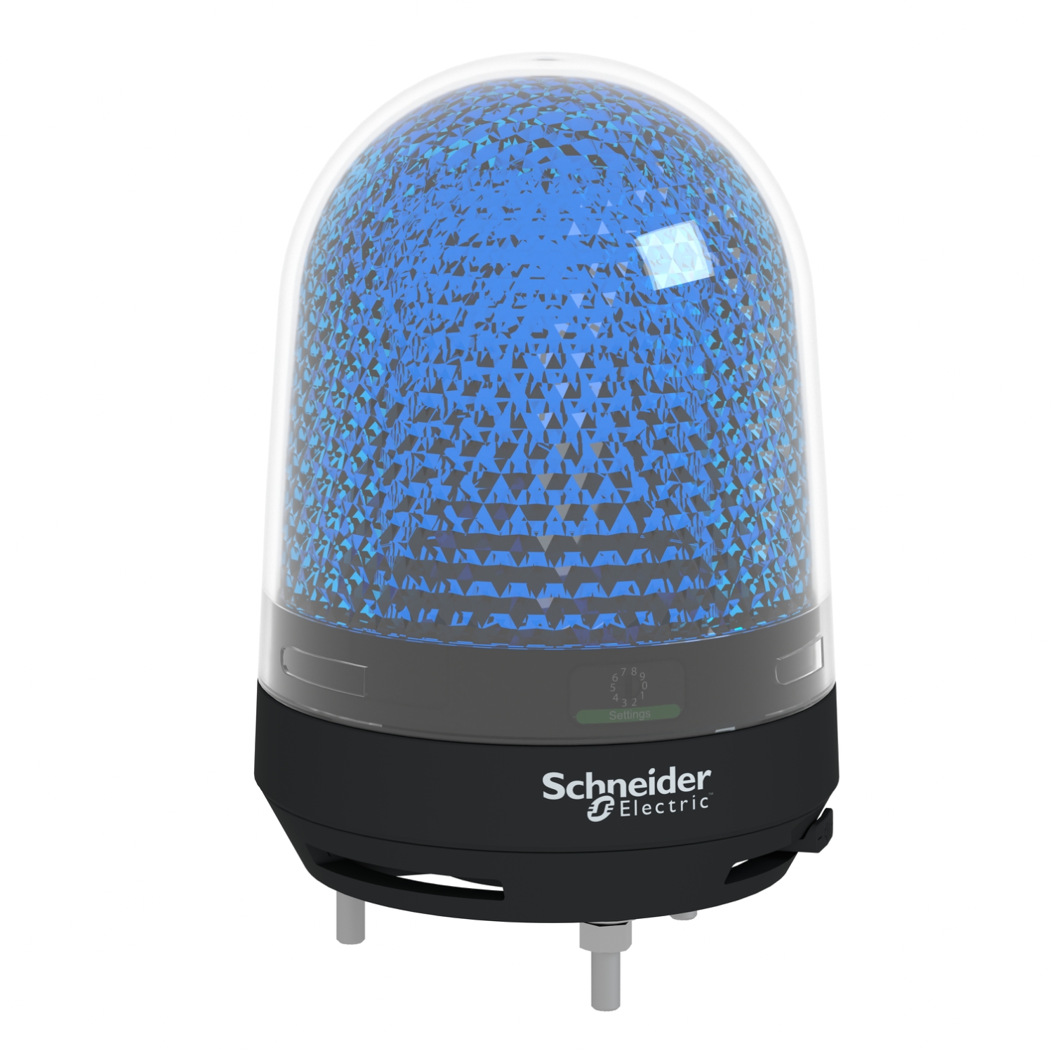 Schneider Electric Schneider Electric XVR3M06S – Illuminated beacon with buzzer, Harmony XVR, blue, 100mm, 70...90dB, integral LED, 100...230V AC