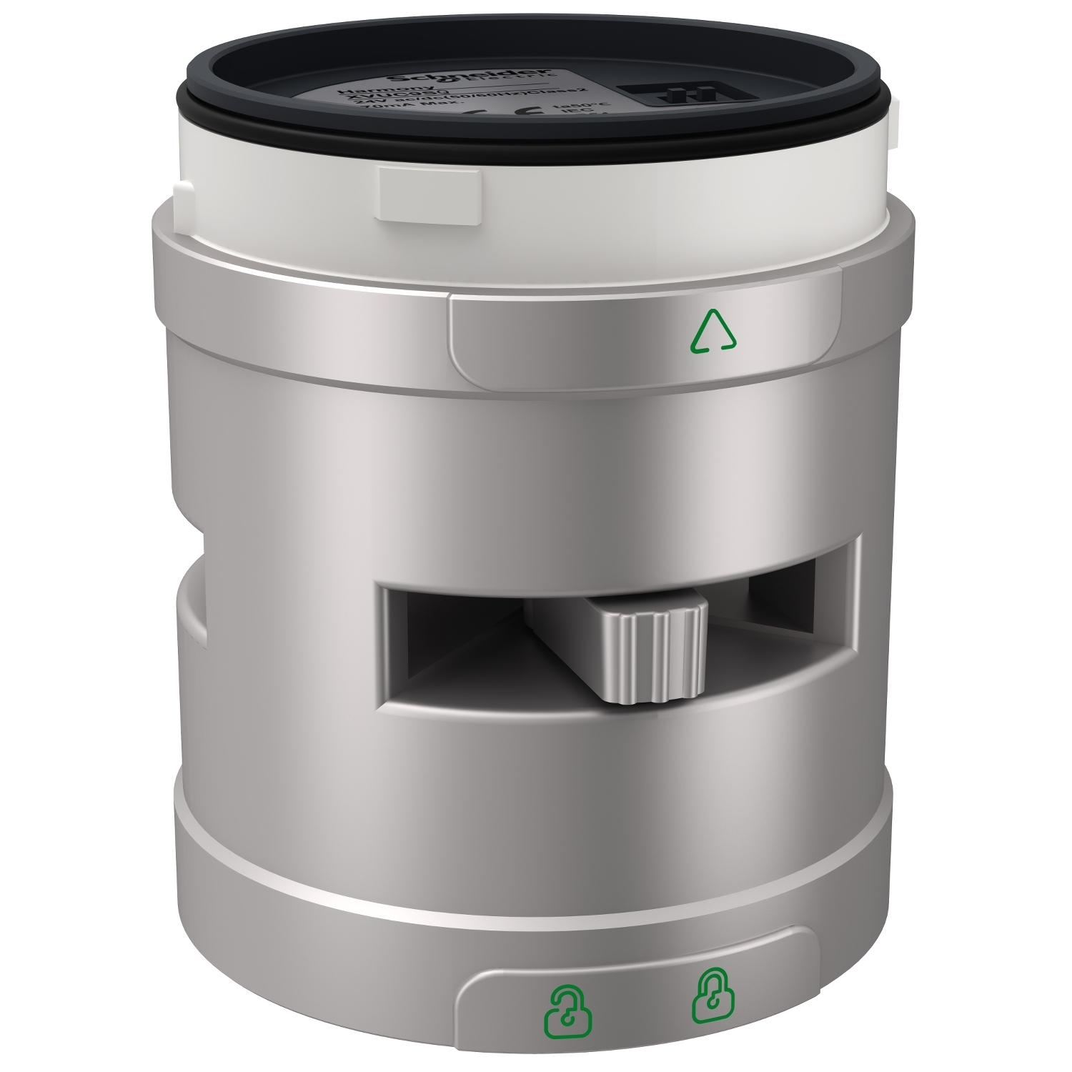 Schneider Electric Schneider Electric XVUC9SQ – Modular tower light, Harmony XVU, Audible unit, silver, 60mm, buzzer, 24V AC DC