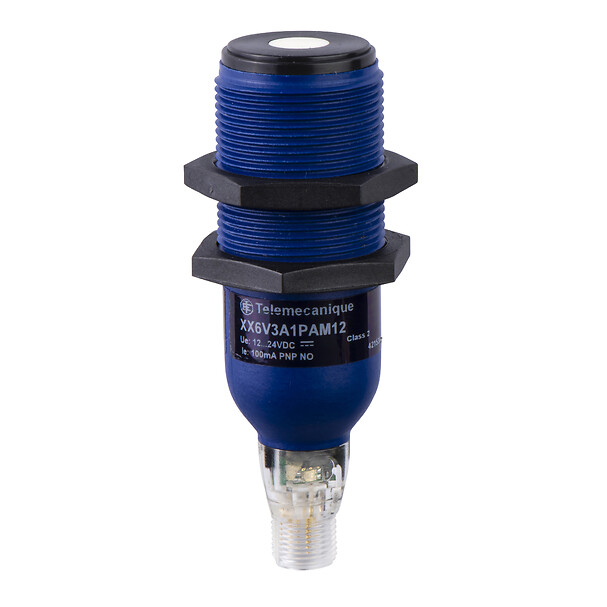 Schneider Electric Schneider Electric XX6V3A1PAM12 – Ultrasonic sensors XX, ultrasonic sensor cylindrical M30, Sn 1 m, NO, M12 connector