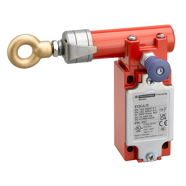 Schneider Electric Schneider Electric XY2CJL17H29 – Latching emergency stop rope pull switch, Telemecanique rope pull switches XY2C, e XY2CJ, left side, 2NC, ISO M20