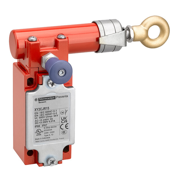 Schneider Electric Schneider Electric XY2CJR17H29 – Latching emergency stop rope pull switch, Telemecanique rope pull switches XY2C, e XY2CJ, right side, 2NC, ISO M20
