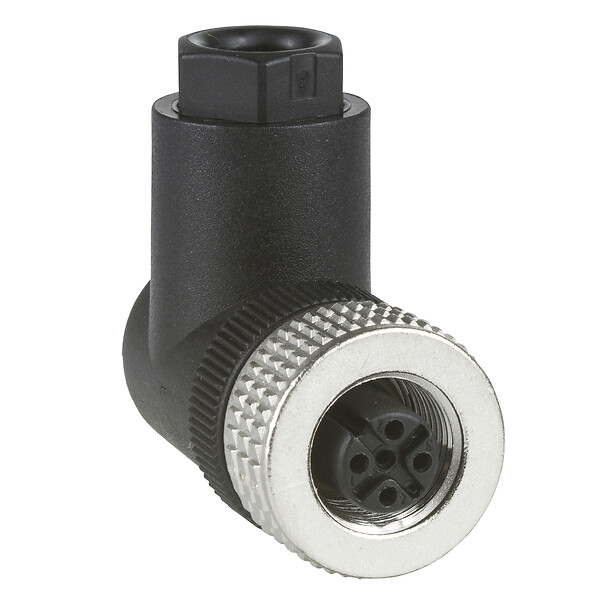 Schneider Electric Schneider Electric XZCC12FCM40B – Female, M12, 4 pin, elbowed connector, cable gland Pg 7