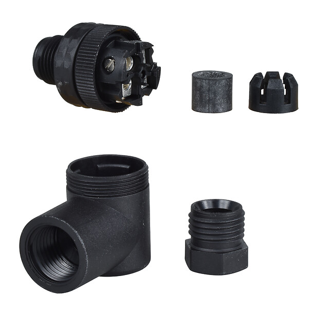 Schneider Electric Schneider Electric XZCC12MCP40B – Male, M12, 4 pin, elbowed connector, cable gland Pg 7