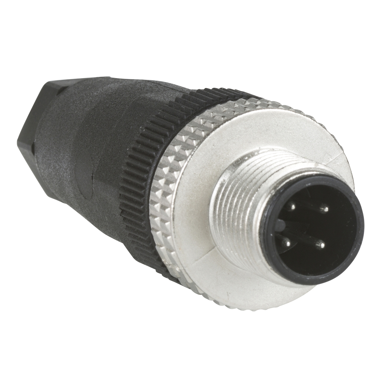 Schneider Electric Schneider Electric XZCC12MDM40B – OsiSense XZ - male field-wireable connector - M12 - 4 pins - straight - PE Pg 7