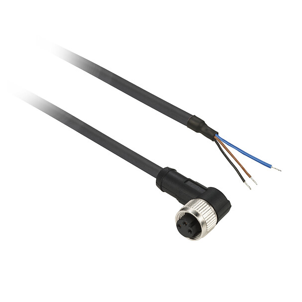 Schneider Electric Schneider Electric XZCP0666L10 – Pre wired connectors XZ, elbowed female, M8, 3 pins, cable PUR 10 m