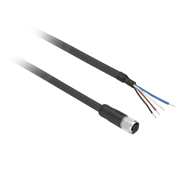 Schneider Electric Schneider Electric XZCP0941L10 – Pre wired connectors XZ, straight female, M8, 4 pins, cable PUR 10 m