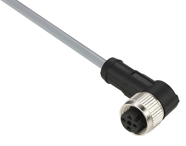 Schneider Electric Schneider Electric XZCPV1241L2 – Pre wired connectors XZ, elbowed female, M12, 4 pins, cable PVC 2 m