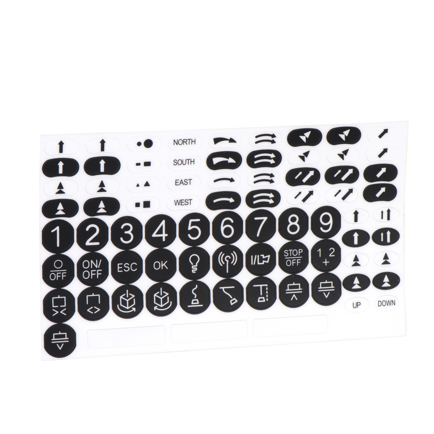 Schneider Electric Schneider Electric ZARC07 – kit of adhesive labels for remote device, Harmony eXLhoist, standard, black and white