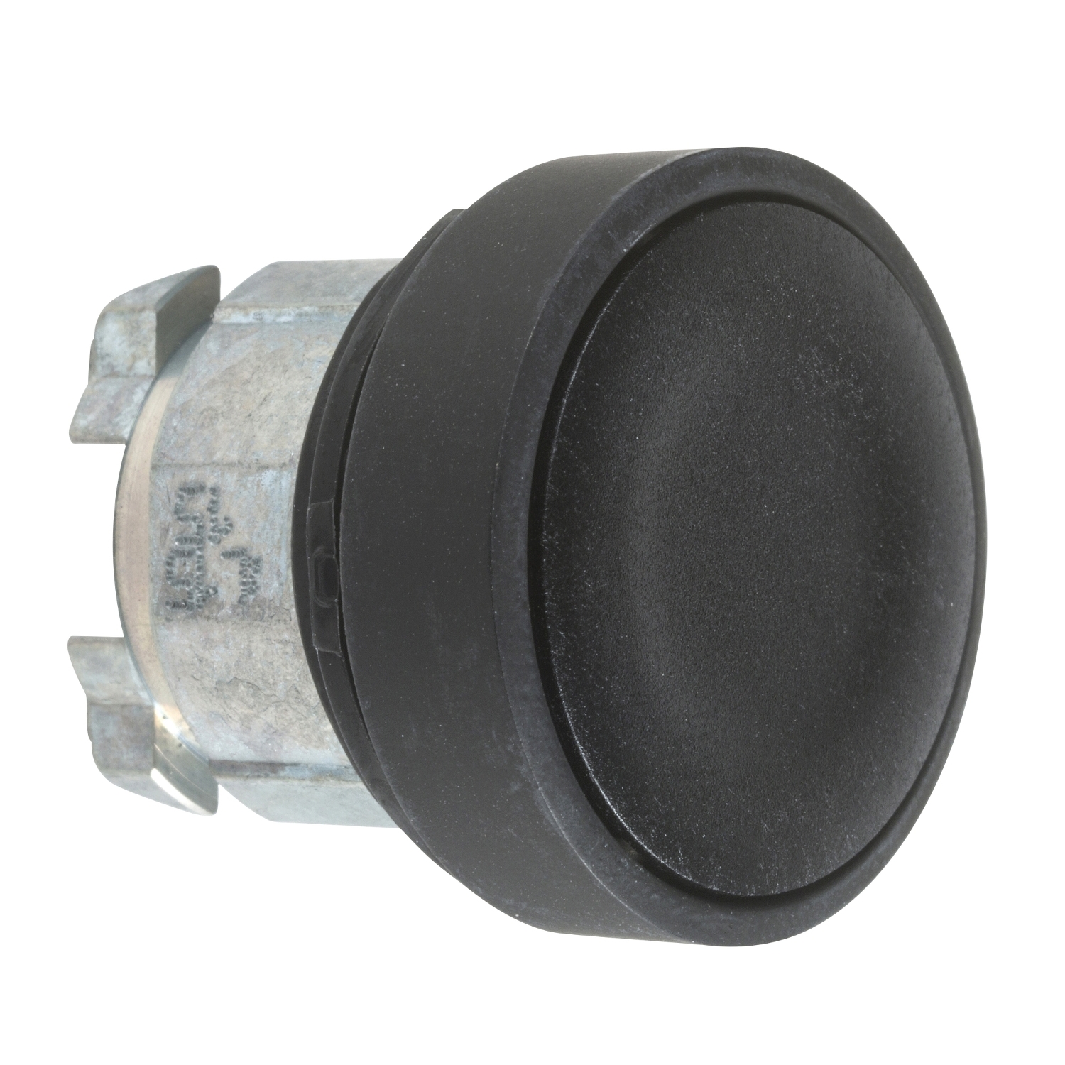 Schneider Electric Schneider Electric ZB4BA27 – black flush pushbutton head Ø22 spring return unmarked