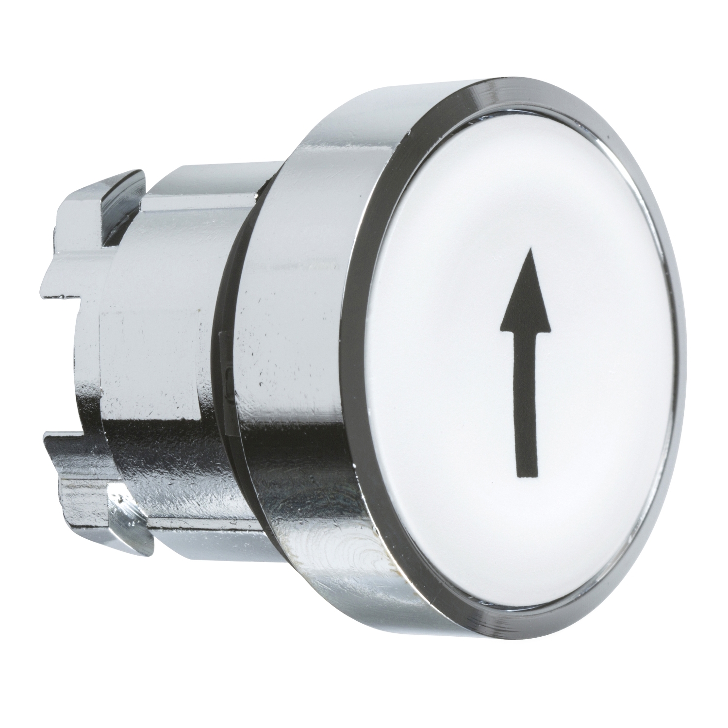 Schneider Electric Schneider Electric ZB4BA334 – white flush pushbutton head Ø22 spring return "up arrow"